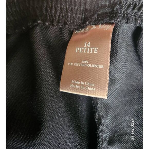 P11 White Stag black dress pants with elastic waist, petite - Picture 5 of 5